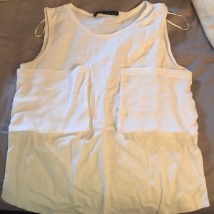 white ZARA shirt